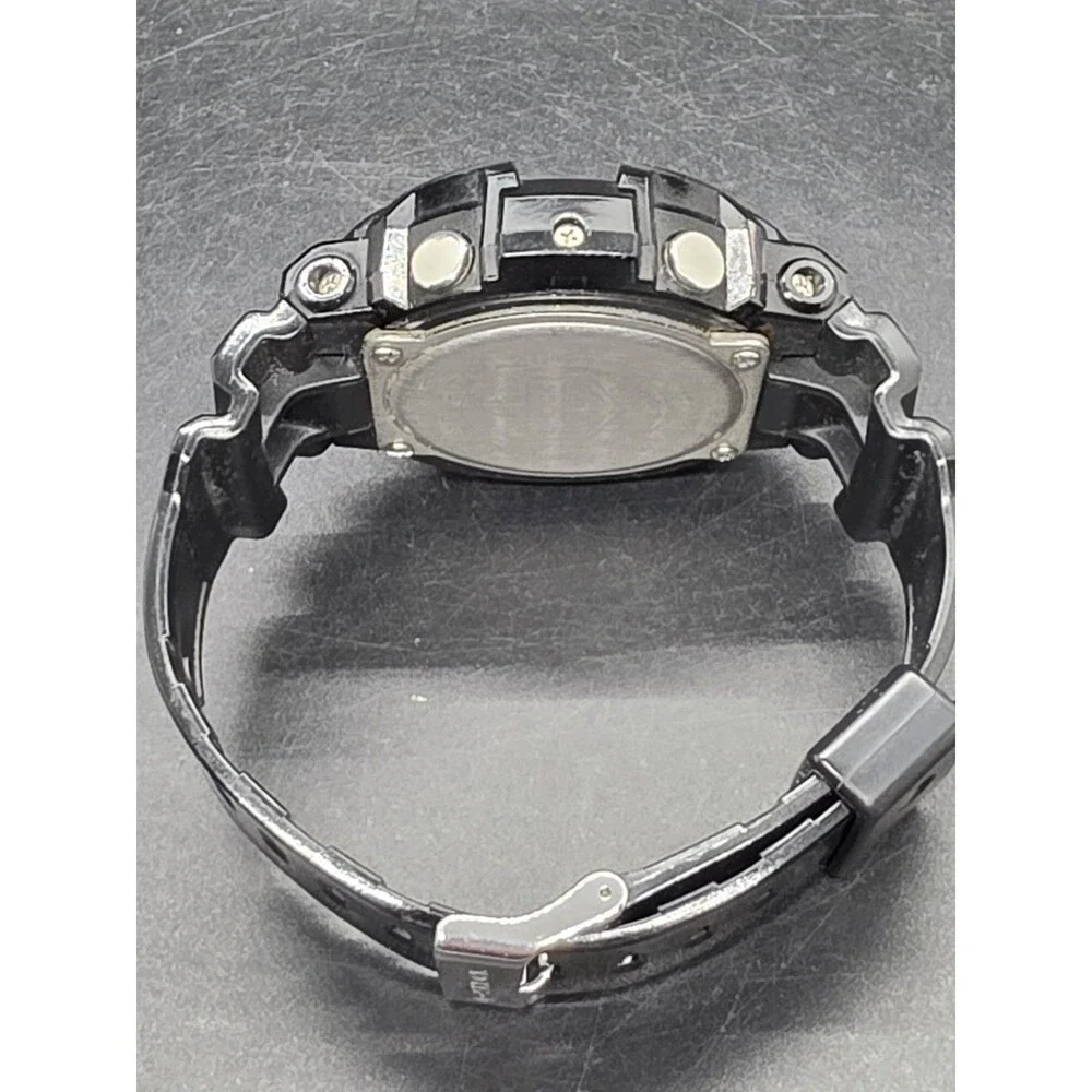 Casio G-Shock 5229 GA-200BW Black/Sliver Digital/Analog Works! (new battery)